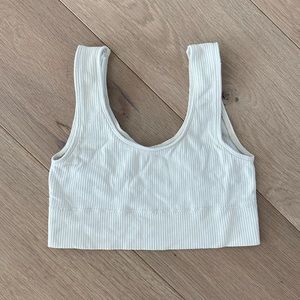 SKIMS Cream Ribbed Bralette Size Small
